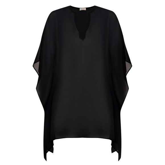 Beach Coverup |  Caftan Tunic with V-Neck | Beach Dress | Tunic Dress | NWT - Picture 4 of 5